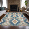 Piper Looms Chantille Moroccan ACN2210 Navy Machine Washable Area Rug Lifestyle Image Feature