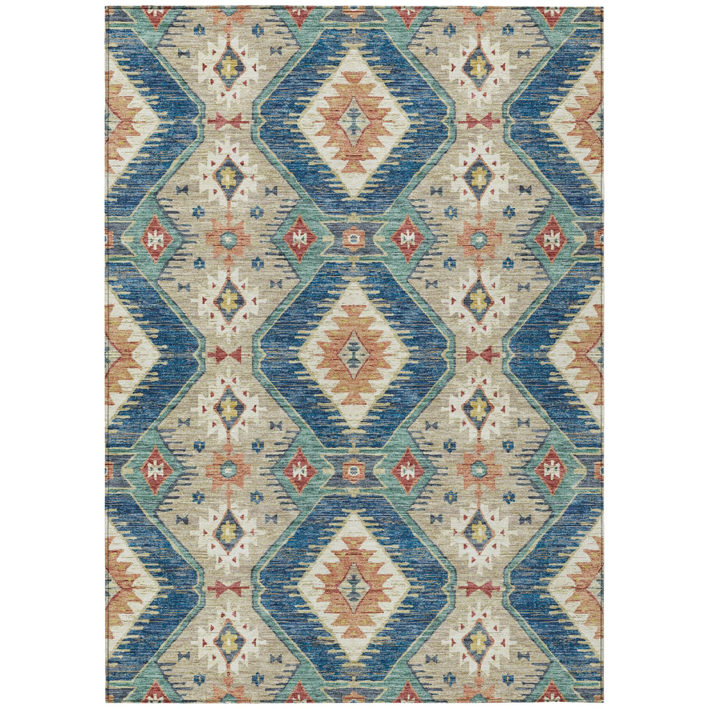 Piper Looms Chantille Moroccan ACN2210 Navy Machine Washable Area Rug main image