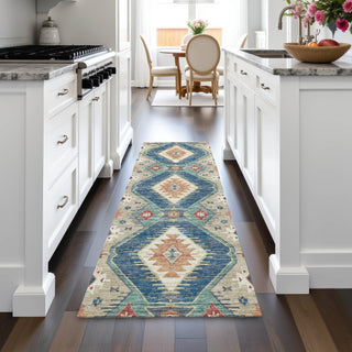 Piper Looms Chantille Moroccan ACN2210 Navy Machine Washable Area Rug Runner Lifestyle Image Feature