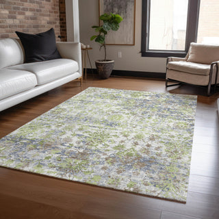 Piper Looms Chantille Modern ACN2211 Aloe Machine Washable Area Rug Lifestyle Image Feature