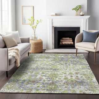 Piper Looms Chantille Modern ACN2211 Aloe Machine Washable Area Rug Lifestyle Image Feature