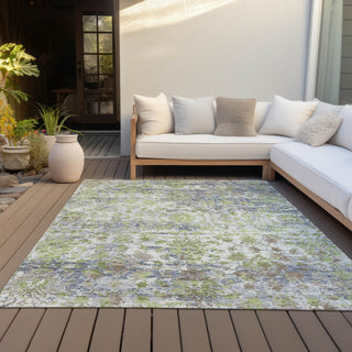 Piper Looms Chantille Modern ACN2211 Aloe Machine Washable Area Rug Outdoor Lifestyle Image Feature