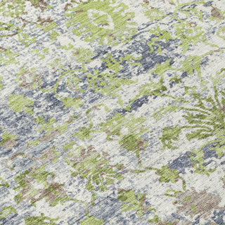 Piper Looms Chantille Modern ACN2211 Aloe Machine Washable Area Rug Swatch Image