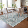 Piper Looms Chantille Modern ACN2211 Denim Machine Washable Area Rug Lifestyle Image Feature