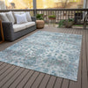 Piper Looms Chantille Modern ACN2211 Denim Machine Washable Area Rug Outdoor Lifestyle Image Feature