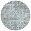 Piper Looms Chantille Modern ACN2211 Denim Machine Washable Area Rug Round Main Image