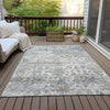 Piper Looms Chantille Modern ACN2211 Taupe Machine Washable Area Rug Outdoor Lifestyle Image Feature