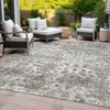 Piper Looms Chantille Modern ACN2211 Taupe Machine Washable Area Rug Outdoor Lifestyle Image Feature