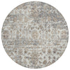 Piper Looms Chantille Modern ACN2211 Taupe Machine Washable Area Rug Round Main Image