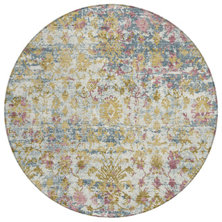 Piper Looms Chantille Modern ACN2211 Wheat Machine Washable Area Rug Round Main Image