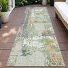 Piper Looms Chantille Abstract ACN2212 Aloe Machine Washable Area Rug Runner Outdoor Lifestyle Image Feature
