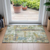Piper Looms Chantille Abstract ACN2212 Aloe Machine Washable Area Rug Scatter Lifestyle Image Feature
