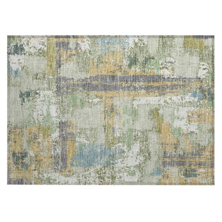 Piper Looms Chantille Abstract ACN2212 Aloe Machine Washable Area Rug Scatter Main Image