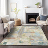 Piper Looms Chantille Abstract ACN2212 Beige Machine Washable Area Rug Lifestyle Image Feature