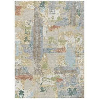 Piper Looms Chantille Abstract ACN2212 Beige Machine Washable Area Rug main image