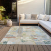 Piper Looms Chantille Abstract ACN2212 Beige Machine Washable Area Rug Outdoor Lifestyle Image Feature