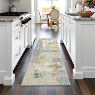 Piper Looms Chantille Abstract ACN2212 Beige Machine Washable Area Rug Runner Lifestyle Image Feature