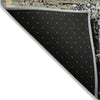 Piper Looms Chantille Abstract ACN2212 Black Machine Washable Area Rug Backing Image