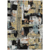 Piper Looms Chantille Abstract ACN2212 Black Machine Washable Area Rug main image