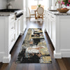 Piper Looms Chantille Abstract ACN2212 Black Machine Washable Area Rug Runner Lifestyle Image Feature