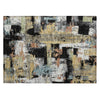 Piper Looms Chantille Abstract ACN2212 Black Machine Washable Area Rug Scatter Main Image