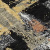 Piper Looms Chantille Abstract ACN2212 Black Machine Washable Area Rug Swatch Image