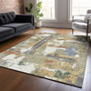 Piper Looms Chantille Abstract ACN2212 Ivory Machine Washable Area Rug Lifestyle Image Feature