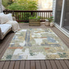 Piper Looms Chantille Abstract ACN2212 Ivory Machine Washable Area Rug Outdoor Lifestyle Image Feature