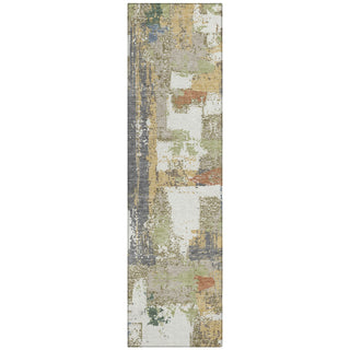 Piper Looms Chantille Abstract ACN2212 Ivory Machine Washable Area Rug Runner Main Image