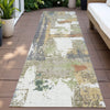 Piper Looms Chantille Abstract ACN2212 Ivory Machine Washable Area Rug Runner Outdoor Lifestyle Image Feature