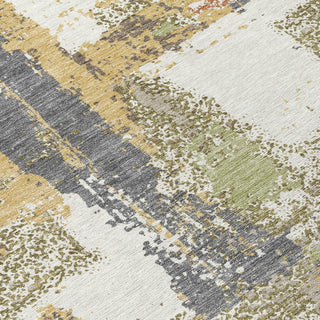 Piper Looms Chantille Abstract ACN2212 Ivory Machine Washable Area Rug Swatch Image