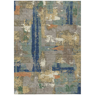Piper Looms Chantille Abstract ACN2212 Taupe Machine Washable Area Rug main image