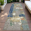 Piper Looms Chantille Abstract ACN2212 Taupe Machine Washable Area Rug Runner Outdoor Lifestyle Image Feature