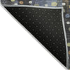 Piper Looms Chantille Geometric ACN2213 Denim Machine Washable Area Rug Backing Image