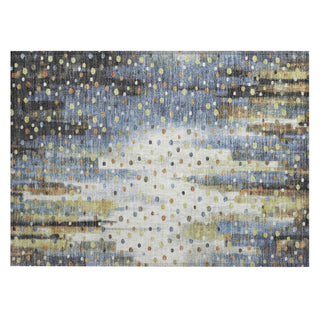 Piper Looms Chantille Geometric ACN2213 Denim Machine Washable Area Rug Scatter Main Image