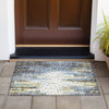 Piper Looms Chantille Geometric ACN2213 Denim Machine Washable Area Rug Scatter Outdoor Lifestyle Image Feature