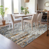 Piper Looms Chantille Geometric ACN2213 Gray Machine Washable Area Rug Lifestyle Image Feature