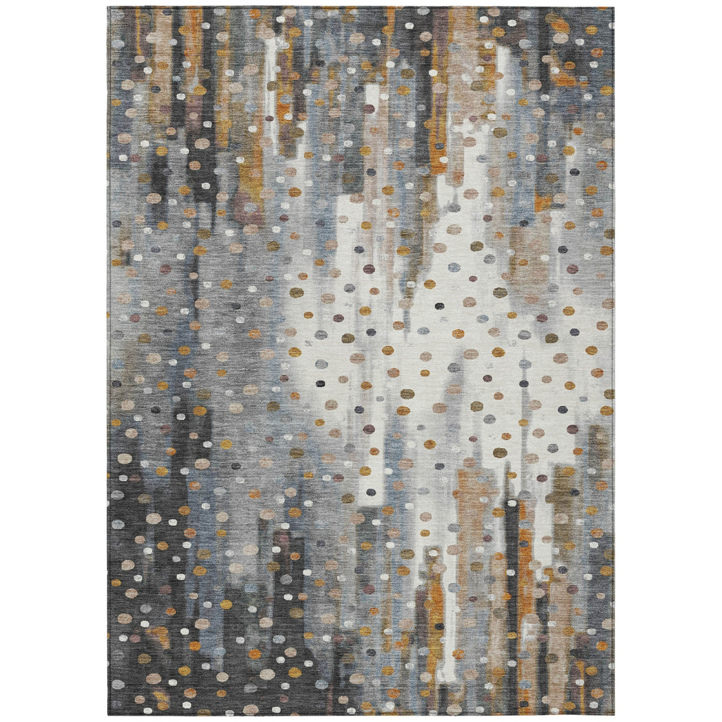 Piper Looms Chantille Geometric ACN2213 Gray Machine Washable Area Rug main image