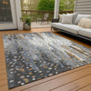Piper Looms Chantille Geometric ACN2213 Gray Machine Washable Area Rug Outdoor Lifestyle Image Feature