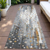 Piper Looms Chantille Geometric ACN2213 Gray Machine Washable Area Rug Runner Outdoor Lifestyle Image Feature