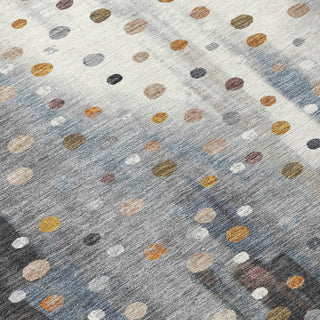 Piper Looms Chantille Geometric ACN2213 Gray Machine Washable Area Rug Swatch Image