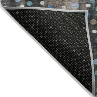 Piper Looms Chantille Geometric ACN2213 Taupe Machine Washable Area Rug Backing Image
