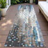 Piper Looms Chantille Geometric ACN2213 Taupe Machine Washable Area Rug Runner Outdoor Lifestyle Image Feature