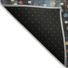 Piper Looms Chantille Geometric ACN2213 Teal Machine Washable Area Rug Backing Image