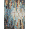 Piper Looms Chantille Geometric ACN2213 Teal Machine Washable Area Rug main image