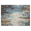 Piper Looms Chantille Geometric ACN2213 Teal Machine Washable Area Rug Scatter Main Image