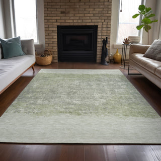 Piper Looms Chantille Stripes ACN2214 Aloe Machine Washable Area Rug Lifestyle Image Feature