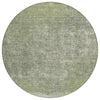 Piper Looms Chantille Stripes ACN2214 Aloe Machine Washable Area Rug Round Main Image
