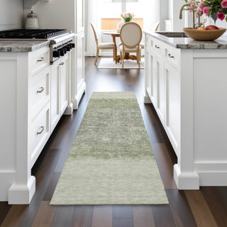 Piper Looms Chantille Stripes ACN2214 Aloe Machine Washable Area Rug Runner Lifestyle Image Feature