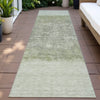 Piper Looms Chantille Stripes ACN2214 Aloe Machine Washable Area Rug Runner Outdoor Lifestyle Image Feature